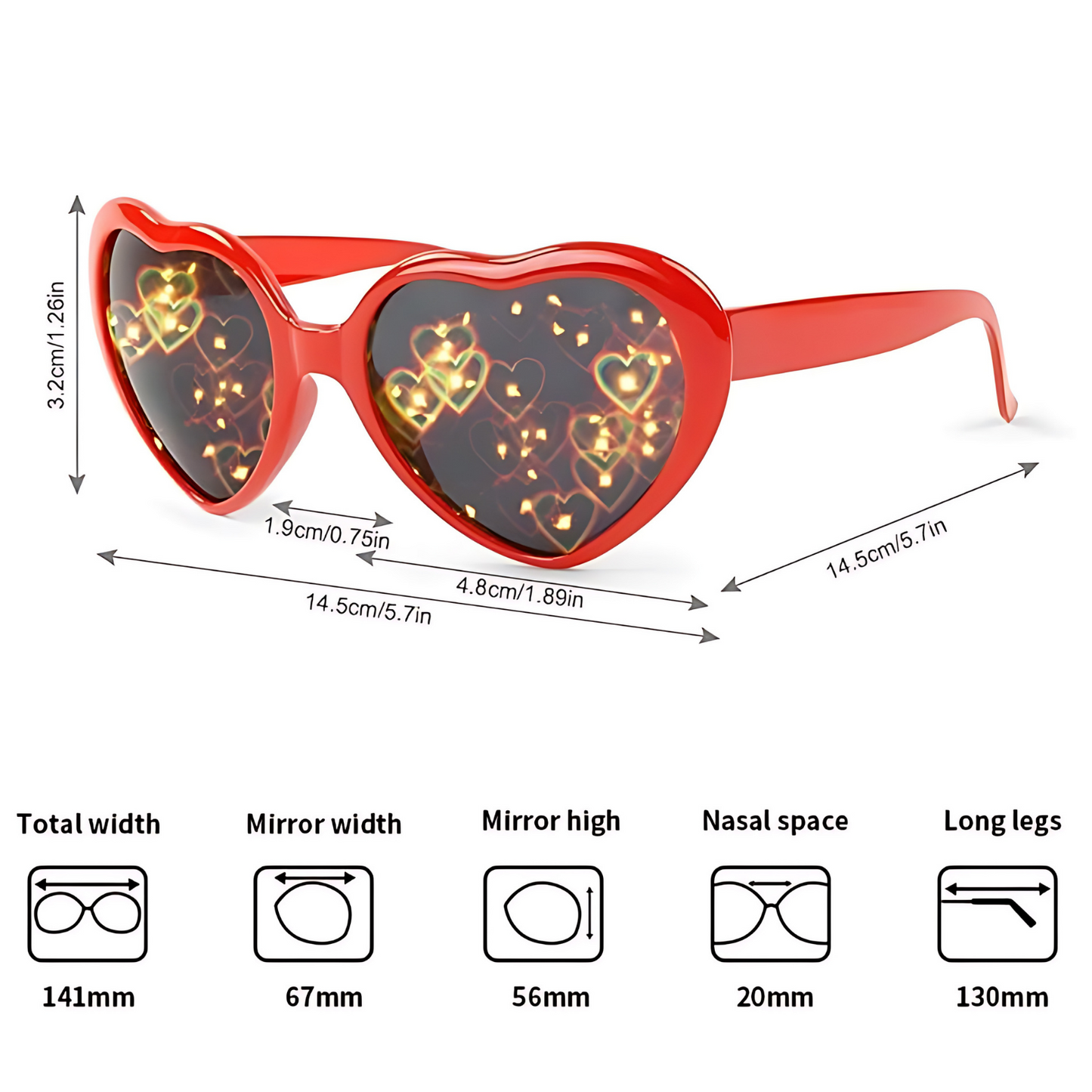 TrendyCove™ HeartGlow Glasses